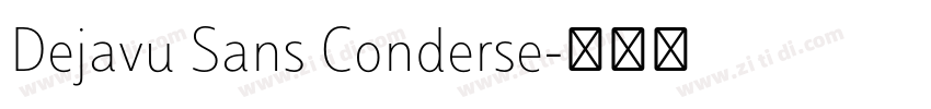 Dejavu Sans Conderse字体转换